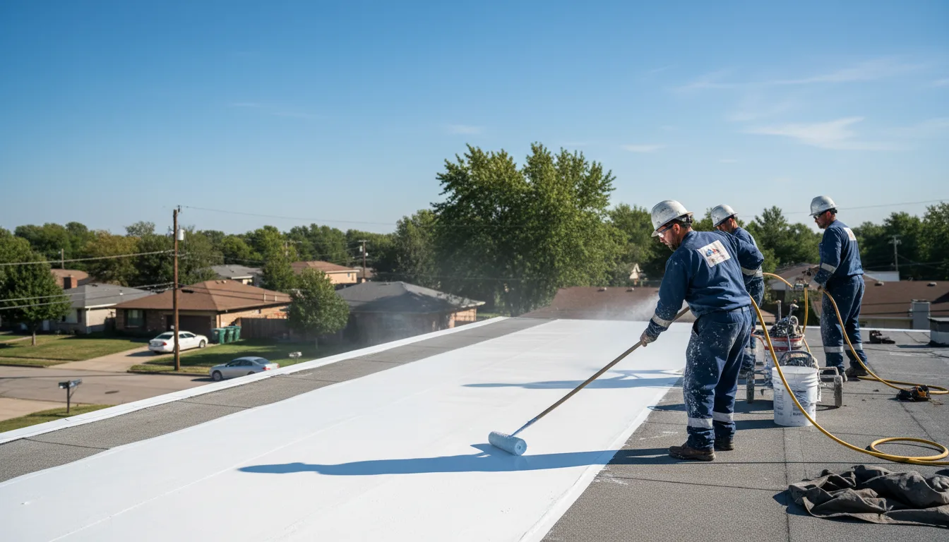 Commercial roof coating in Guston, KY near me